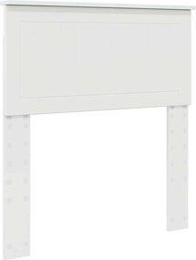 vidaXL Fejtámla Fényes Fehér 80 cm Faanyag