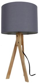 Lila asztali lámpa, 2. típusú, szürke, átmérő: 29 x 56 cm
