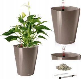 A Deltini Lechuza önöntöző kaspó Taupe Fényes Lechuza Pon-t tartalmaz