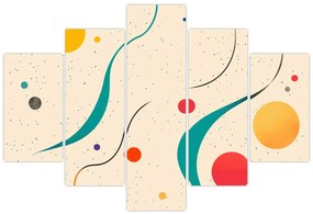 Kép - Minimalista színes illusztráció (150x105 cm)