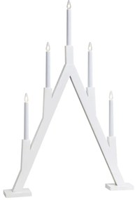 Fehér fénydekoráció karácsonyi mintával Bjurfors – Markslöjd