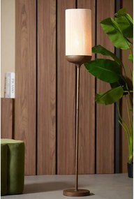 Sötétbarna állólámpa textil búrával (magasság 159 cm) Dania – Light &amp; Living