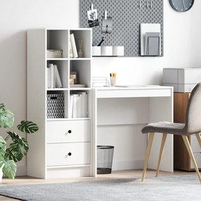 Tárolós Íróasztal Fehér MDF