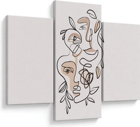 Kép - Line art arckezelés (90x60 cm)