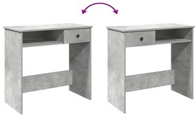 vidaXL betonszürke forgácslap íróasztal 80 x 40 x 75 cm