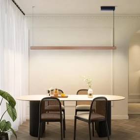 Immax NEO 07304L - LED dimmelhető zsinóros csillár MADEIRA 33W/230V Wi-Fi Tuya 152 cm tölgy