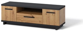 TV asztal Indi RTV (artisan tölgy + matt fekete + artisan tölgy). 1051747