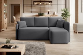 AKCIÓ sötétszürke sarokkanapé HADSON jobb sarok II. osztály Változat: Jobb sarok