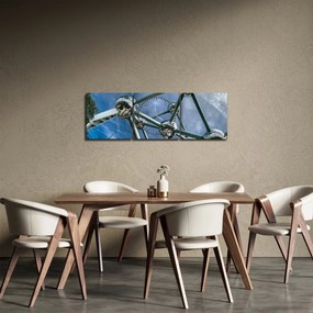 Kép - atomium Brüsszelben (órával) (90x30 cm)