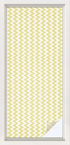 Szélvédőfólia Ablakvédő Adatvédelem Sárga cikk-cakk 50x116 cm