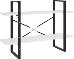 vidaXL kétszintes fehér szerelt fa könyvszekrény 100 x 30 x 70 cm