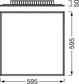 Osram - felületre szerelt PLANON LED panel 40W/230V 4000K 60x60 cm fehér