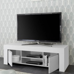FIRENZE Kis Fehér TV Szekrény 2 ajtós 138cm