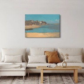 Kép - Odilon Redon, Village by the Sea in Brittany, reprodukciók (90x60 cm)