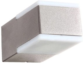 PREZENT 63009 TECRA II. Modern Kültéri Fali Lámpa Matt Fehér, Ezüst, Szürke LED IP44