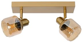 Lucide 77979/02/02 - Spotlámpa BJORN 2xE14/40W/230V arany
