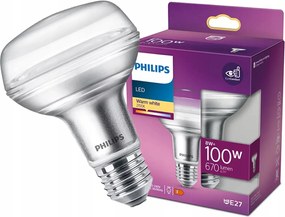 Led izzó E27 R80 8W 100W 735lm 2700K Meleg 36° Philips