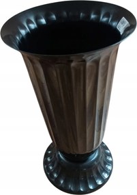 Flakon Váza Agata 3 Új Közepes 37,6 Fekete Átmérő 17cm Virágtartó