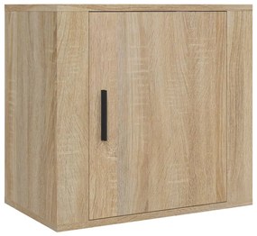 2 db sonoma tölgy falra szerelhető éjjeliszekrény 50x30x47 cm
