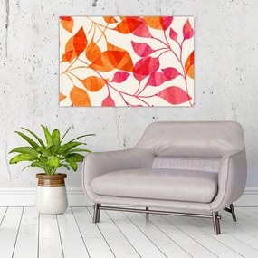 Kép - Narancssárga levelek (90x60 cm)