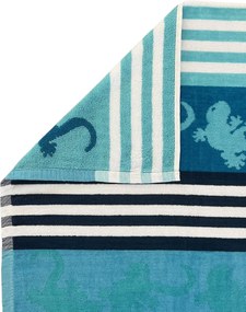 CRAZY GEKKO Strandtörölköző türkiz 165x90cm
