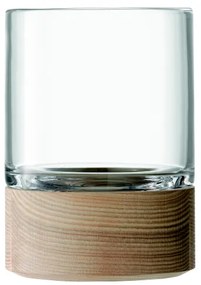 LSA International LSA Lotta üvegváza, körissel, 18 cm, kézzel készített