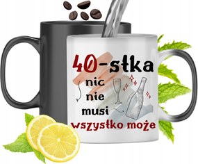 Mágikus Bögre Születésnapra 40-ES Színváltós, fényképes nyomattal
