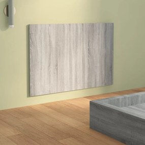 szürke sonoma színű szerelt fa ágyfejtámla 120x1,5x80 cm