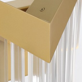Quintiesse glamour modern fali lámpa vivien átlátszó csiszolt arany elsqn-vivien-1w-bg