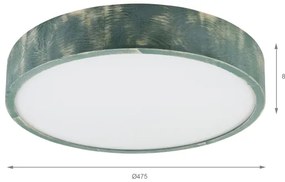 Brilagi - PINO mennyezeti lámpa, 3 x E27/15 W/230 V, fenyő/zöld, átm. 47,5 cm