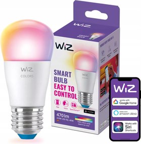 Led izzó E27 Golyó 4,9W 40W 2200-6500K Rgb Smart WiFi WiZ alkalmazás