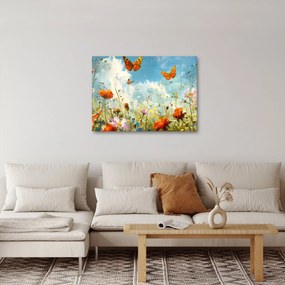 Kép - Pillangók a nyári réten (70x50 cm)