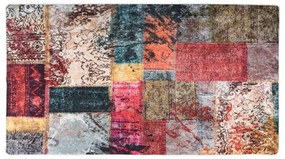többszínű foltvarrott csúszásmentes mosható szőnyeg 190x300 cm