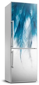Dekor matrica hűtőre Kék tollak FridgeStick-70x190-f-85450121