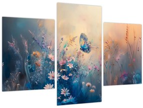 Kép - Rét pillangóval (90x60 cm)