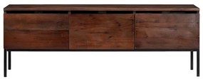 Média tárolószekrények és állványok mézbarna 110 x 30 x 36 cm