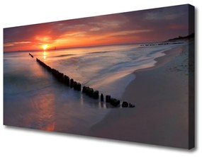 Vászonkép falra Strand, tenger, táj 100x50 cm