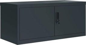 vidaXL antracitszürke acél irattartó szekrény 90 x 40 x 40 cm