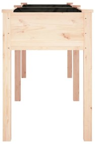 tömör fenyőfa kerti ültetőláda béléssel 203x53x76 cm