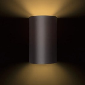 RENDL RON W 15/25 nástěnná Monaco holubí šeď/stříbrné PVC 230V LED E27 15W