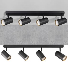 spotlámpa NICEA 4xGU10/10W/230V fekete