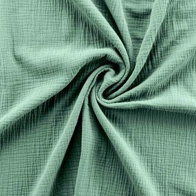 Világoszöld kétszemélyes-hosszabbított muszlin ágyneműhuzat 240x220 cm Angelia – douceur d'intérieur