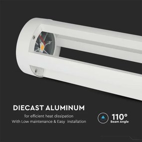 LED Kültéri lámpa LED/10W/230V 80cm 3000K IP65 fehér