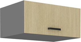 Felső konyheszekrény Scarmi 80 NAGU 36 1F (Antracit + Herringbone scandi). 1049777