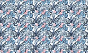 Fotótapéta Rózsaszín liliomok és levelek Trópusi vinil 312x219 +ragasztó