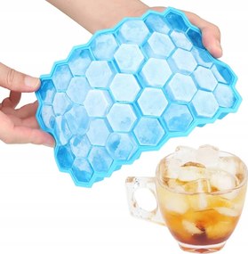 Szilikon Jégforma Fedővel Hex Nagy