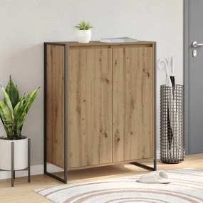 Cipőszekrény tárolóval Művészi tölgy 79 x 36 x 100 cm Faanyag