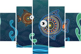 Kép - festett hal (150x105 cm)