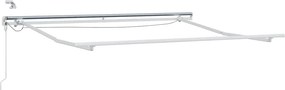 vidaXL Napernyő keret LED -es lámpákkal Fehér 350 x 250 cm Alumínium