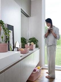 Curver Jute doboz kerek 2L rószaszín
